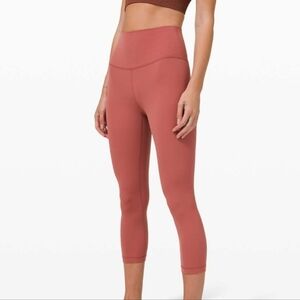 Lululemon Align Crop 21", Soft Cranberry, Size 4